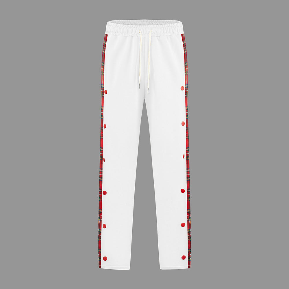 Herren Sportliche Jogginghose mit Druckknopf-Design und elastischem Bund EB