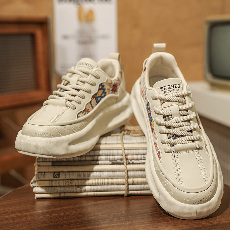 Damen Modische Sport Sneakers mit buntem Designdruck EB