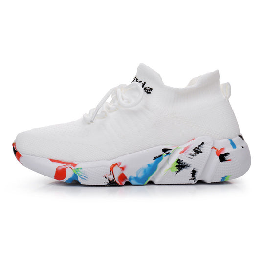Damen Sportliche Slip-On Sneakers mit elastischem Schaft und dämpfender Sohle EB