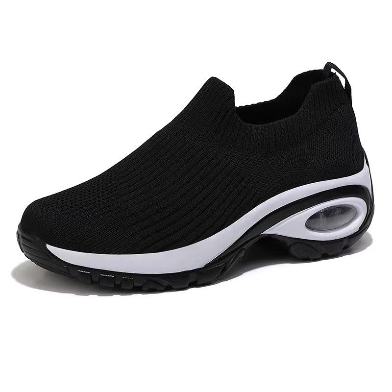 Damen Sneakers mit atmungsaktivem Strickdesign und stoßdämpfender Sohle EB