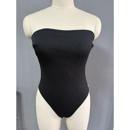 Damen Einteiliger Badeanzug mit bandeau Schnitt und figurbetonendem Design EB