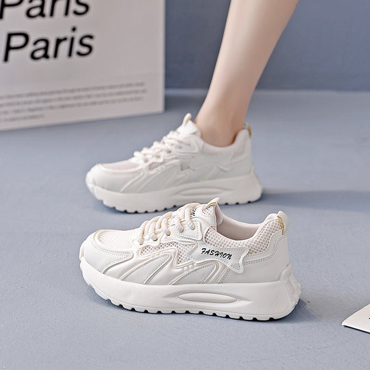 Damen Lauf-Sneakers mit gepolsterter Sohle und atmungsaktiver Mesh-Oberfläche EB