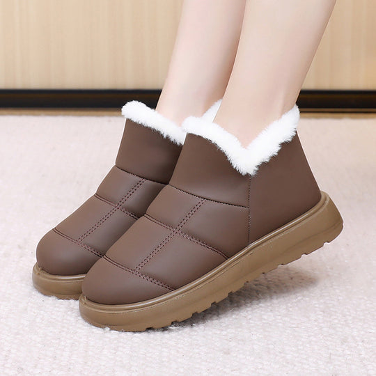 Damen Warmgefütterte Winterstiefel mit rutschfester Sohle EB