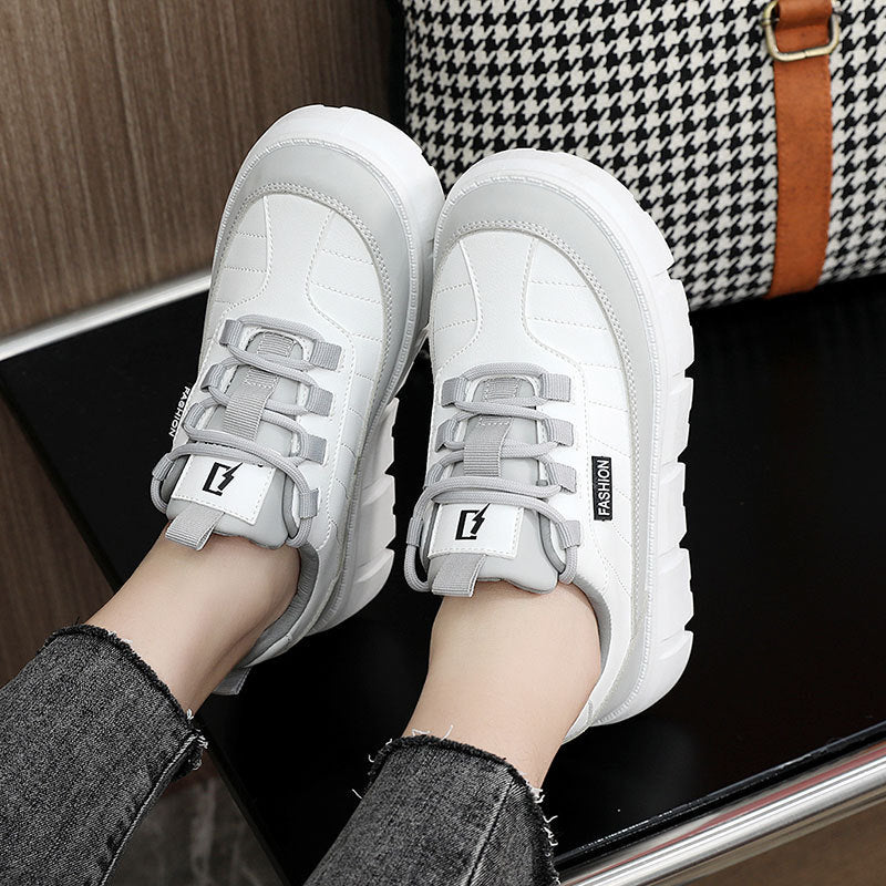 Damen Sportliche Plateau Sneaker EB