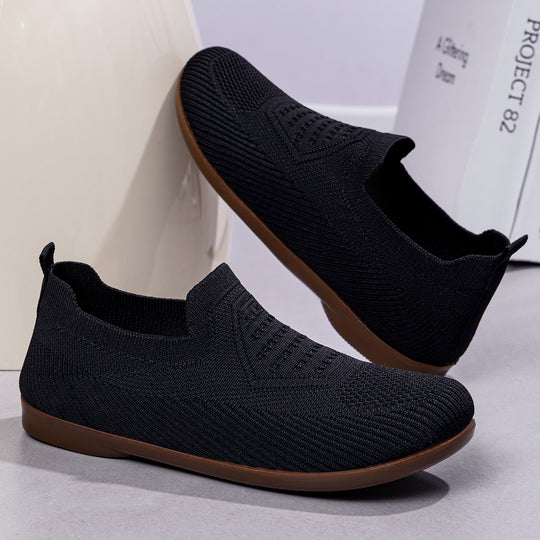 Damen Bequeme Stretch-Sneaker mit rutschfester Sohle EB