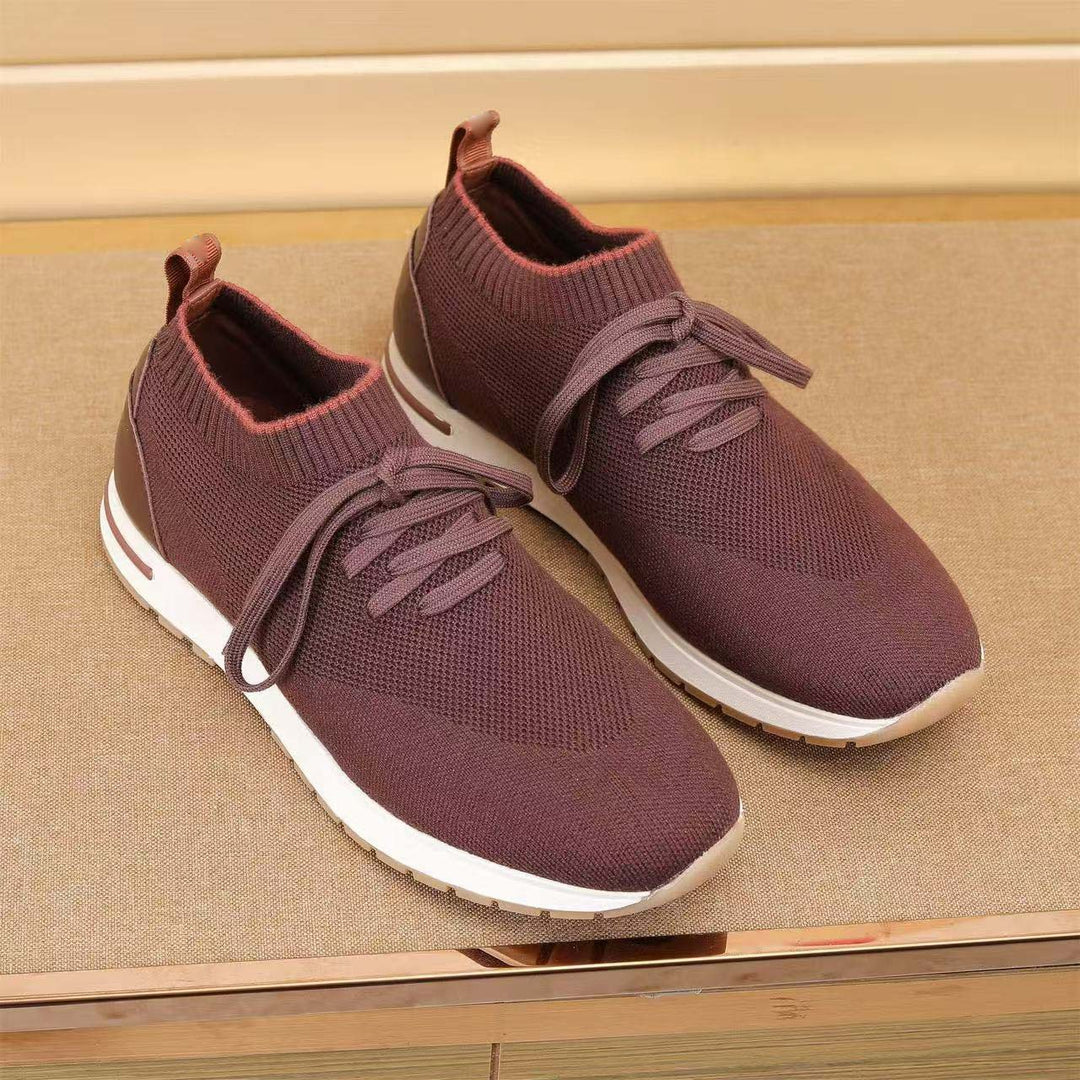 Damen Komfortable Sneaker mit atmungsaktiver Strick-Oberfläche EB