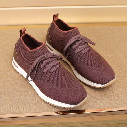 Damen Komfortable Sneaker mit atmungsaktiver Strick-Oberfläche EB