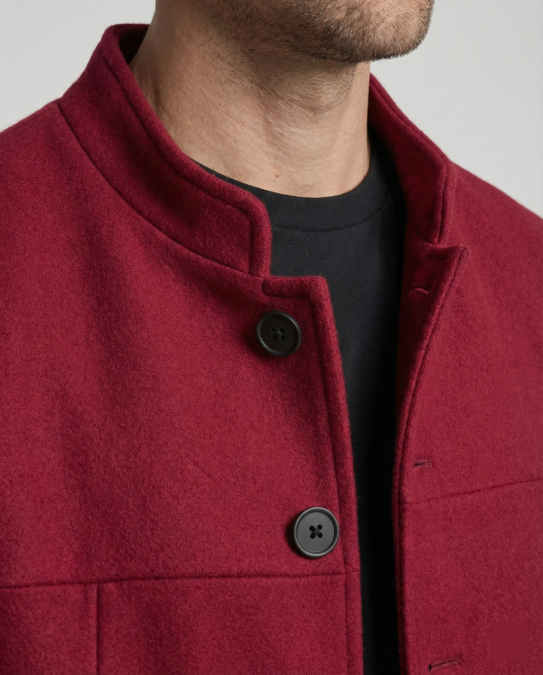 Herren Kurzjacke Herbst Retro China-Stil Lockerer Fit Blazer
