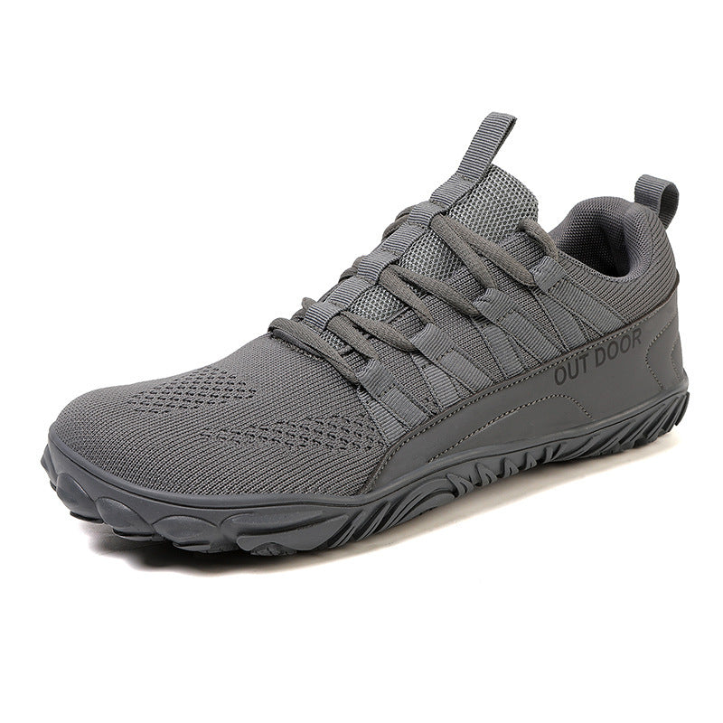 Herren leichte Outdoor-Trailrunning-Sneaker mit atmungsaktivem Strickoberteil, verstärkter Zehenkappe und griffiger Offroad-Laufsohle EB