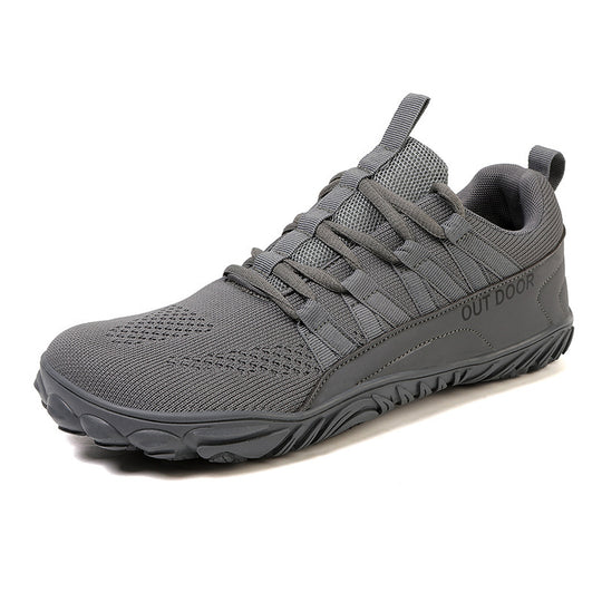 Herren leichte Outdoor-Trailrunning-Sneaker mit atmungsaktivem Strickoberteil, verstärkter Zehenkappe und griffiger Offroad-Laufsohle EB