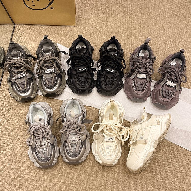 Damen Sportliche Chunky Sneakers mit verbesserten Dämpfungseigenschaften EB