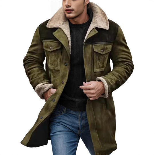 Herren Warm gefütterte Modische Jacke EB