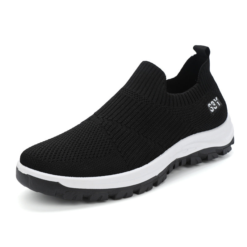 Damen Bequeme und atmungsaktive Slip-On Sportschuhe mit rutschfester Sohle EB