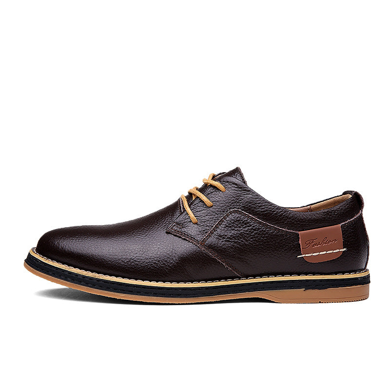 Herren Elegante Schnürschuhe aus hochwertigem Leder mit rutschfester Sohle EB
