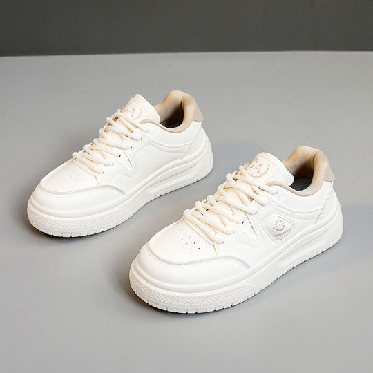 Damen modische Plateausneaker mit atmungsaktivem Obermaterial und rutschfester Sohle EB