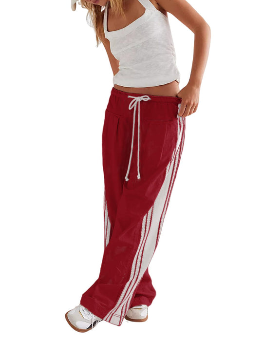 Damen Lässige Sporthose mit seitlichen Streifen EB
