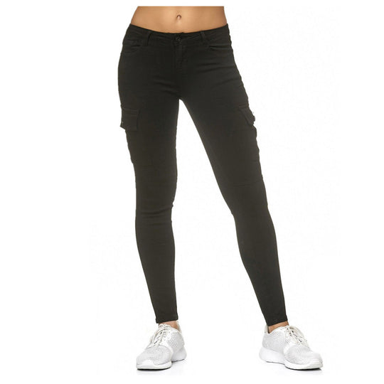 Damen Cargo-Hose mit elastischem Bund und praktischen Seitentaschen EB