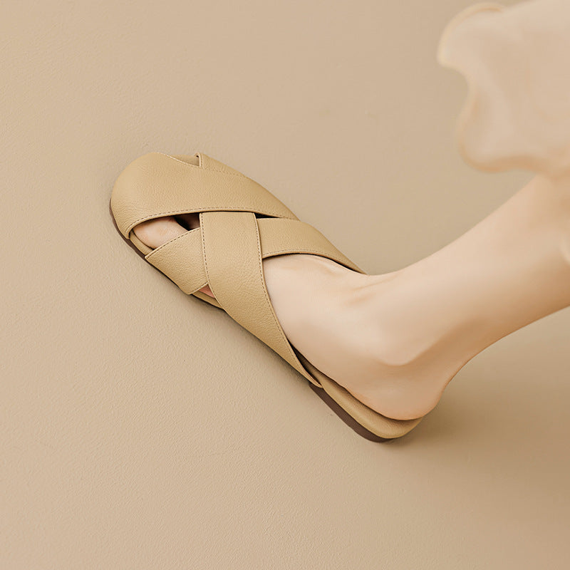 Damen elegante Clogs mit geschmackvollem Riemendesign EB