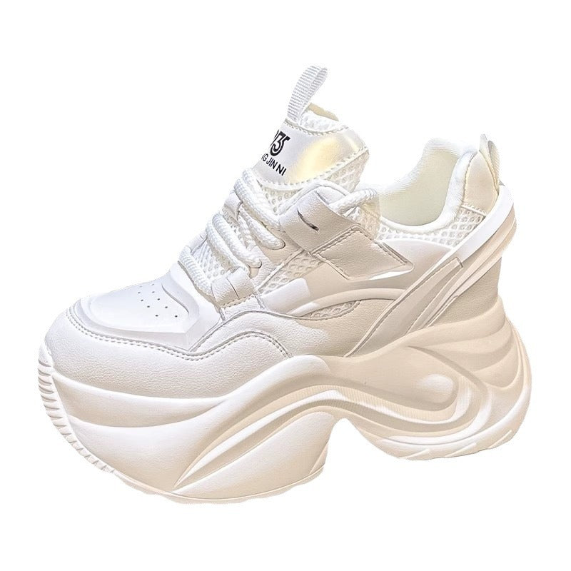 Damen Plateau-Sneaker mit extrem dämpfender Sohle und atmungsaktiver Oberfläche EB
