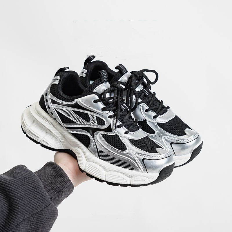 Damen Sportliche Mesh-Sneaker mit dämpfender Sohle und atmungsaktiver Obermaterialstruktur EB