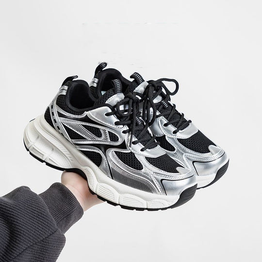 Damen Sportliche Mesh-Sneaker mit dämpfender Sohle und atmungsaktiver Obermaterialstruktur EB