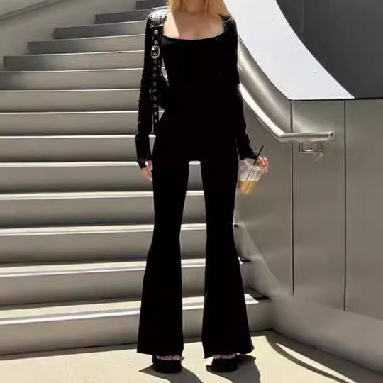 Damen Langärmeliger Jumpsuit EB