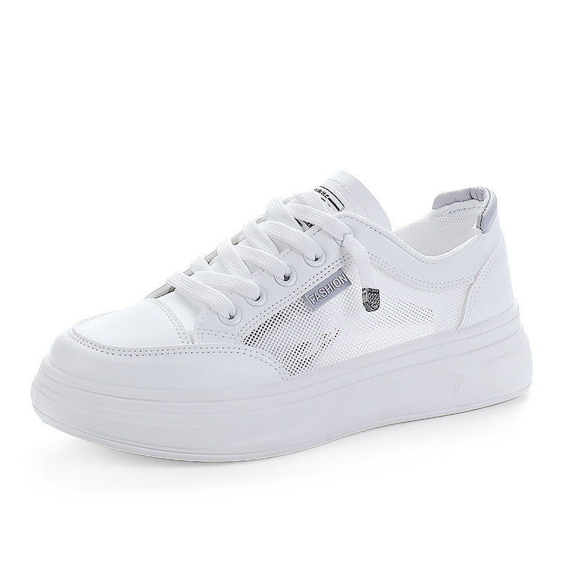 Damen modische Freizeitsneaker mit atmungsaktiver Mesh-Oberfläche und stoßdämpfendem Sohlenprofil EB