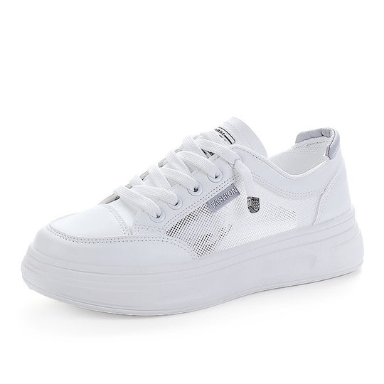 Damen modische Freizeitsneaker mit atmungsaktiver Mesh-Oberfläche und stoßdämpfendem Sohlenprofil EB