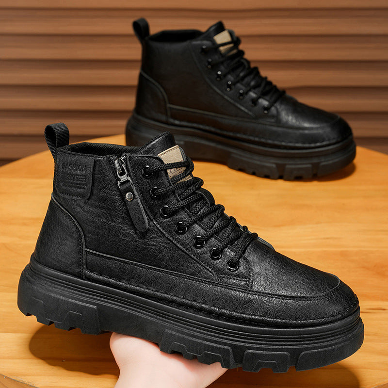 Damen robuste Schnürboots mit hohem Knöchelschutz und rutschfester Sohle EB