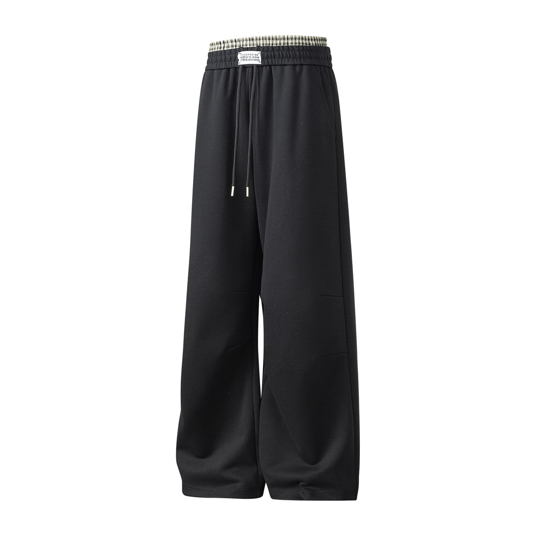 Herren weite Freizeithose aus atmungsaktivem Baumwollmix mit elastischem Bund und seitlichen Taschen EB