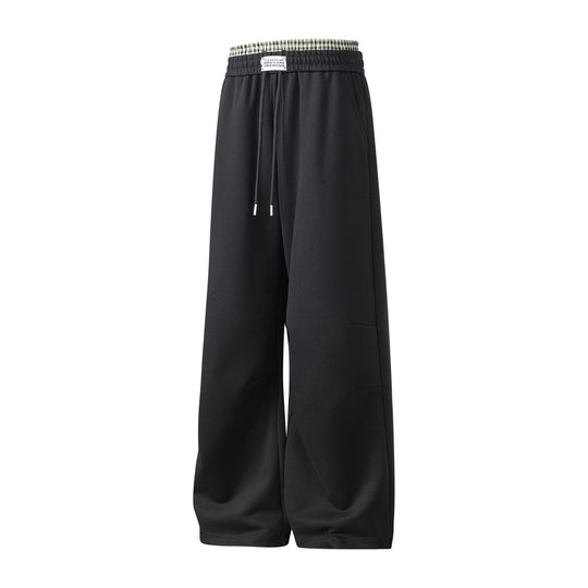 Herren weite Freizeithose aus atmungsaktivem Baumwollmix mit elastischem Bund und seitlichen Taschen EB