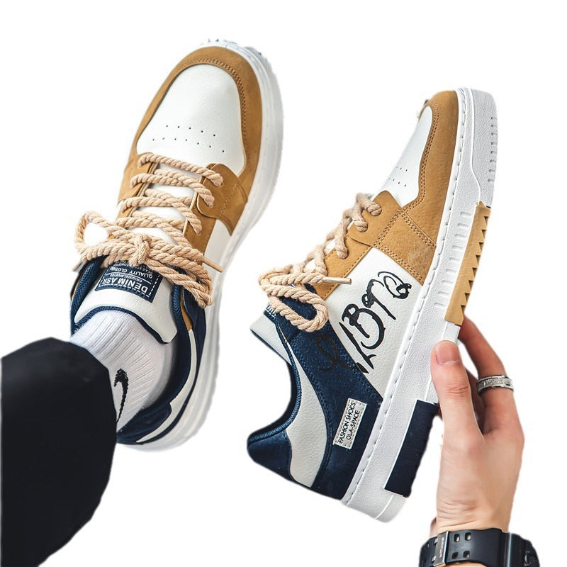 Damen modische Sneaker mit grafischen Akzenten und bequemer Sohle EB