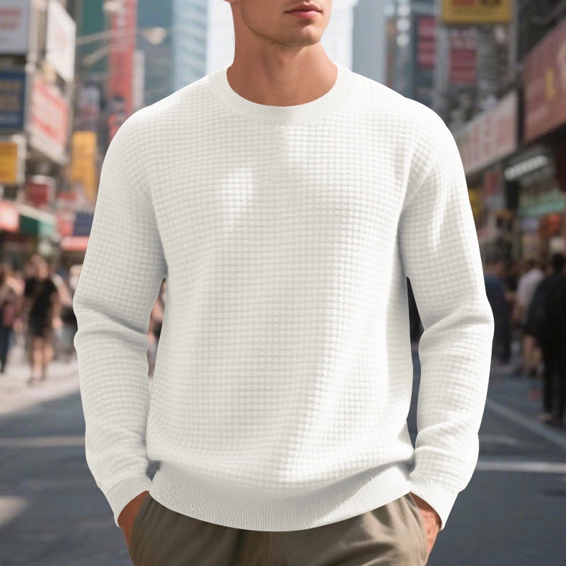 Herren Strickpullover mit strukturiertem Design und optimaler Passform EB