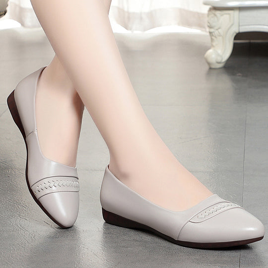 Damen Elegante Ballerinas mit modischem Flecht-Detail und flexiblem Fußbett EB