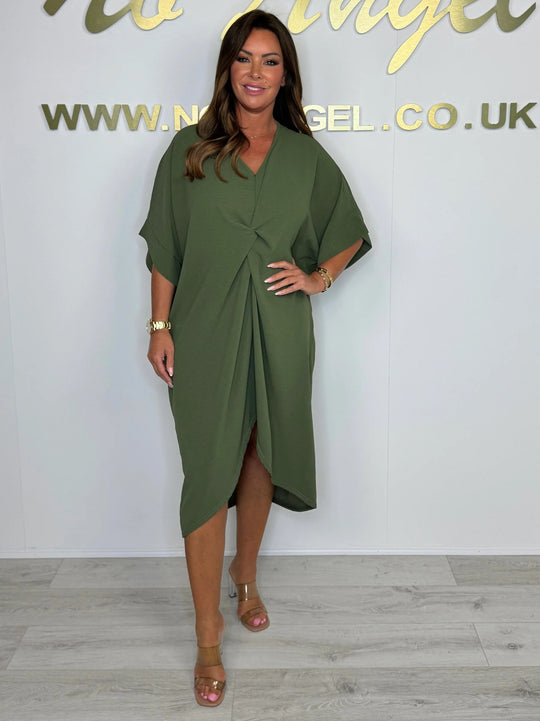 Damen Kaftan Kleid mit modernem Wickeldesign EB