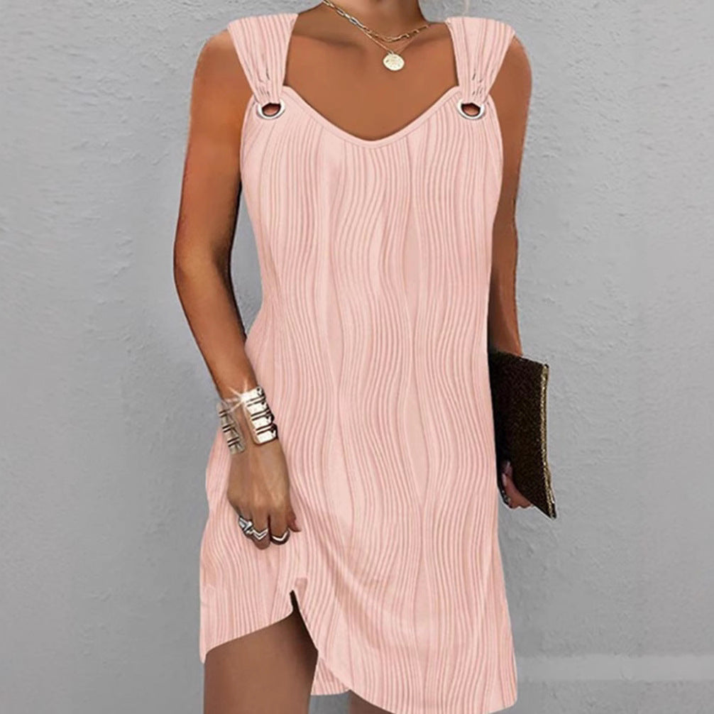 Damen Minikleid mit Wellenmuster Heidi-Mode