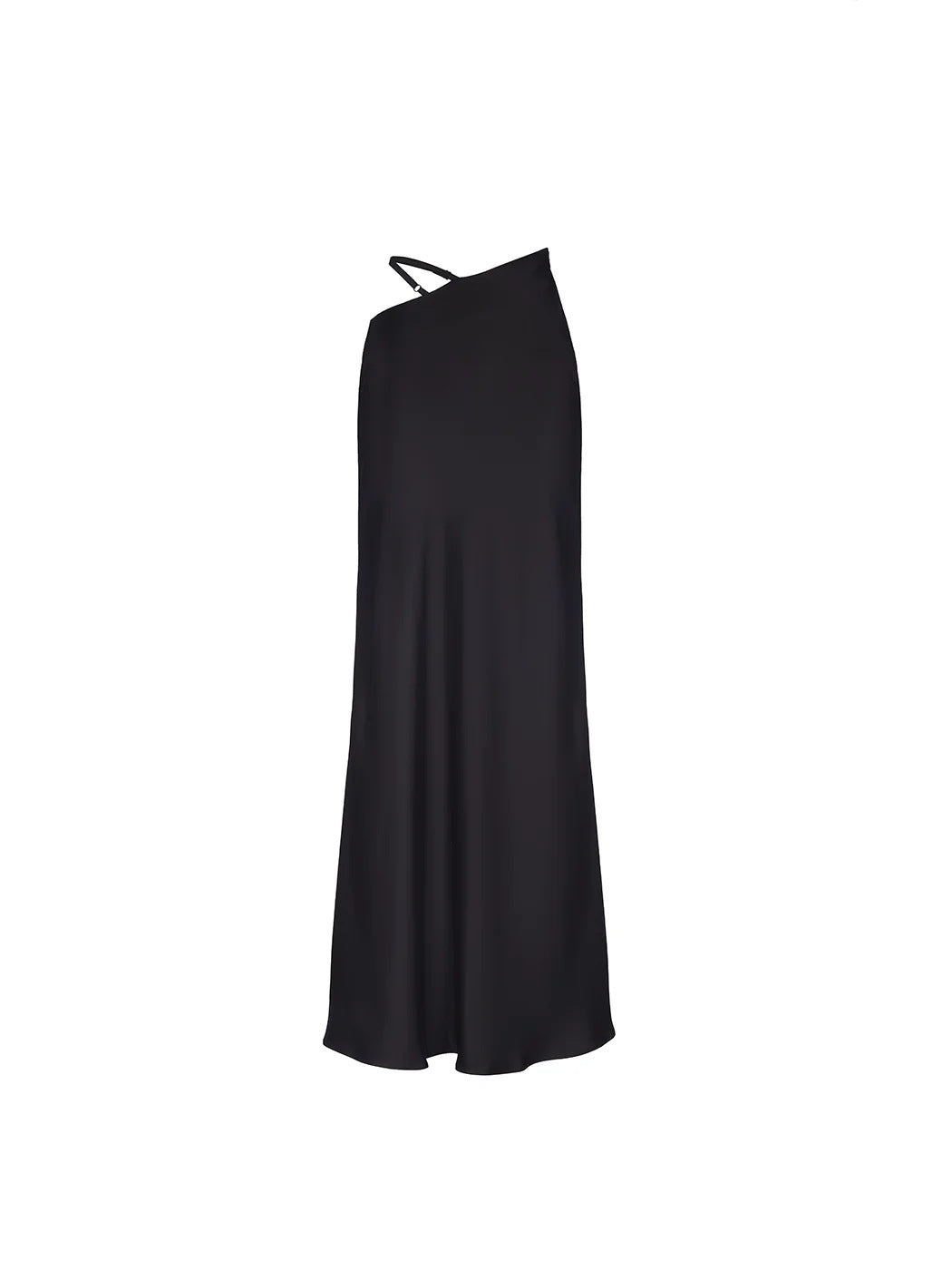 Damen Elegantes Maxikleid mit schulterfreiem Design und seidigem Finish EB