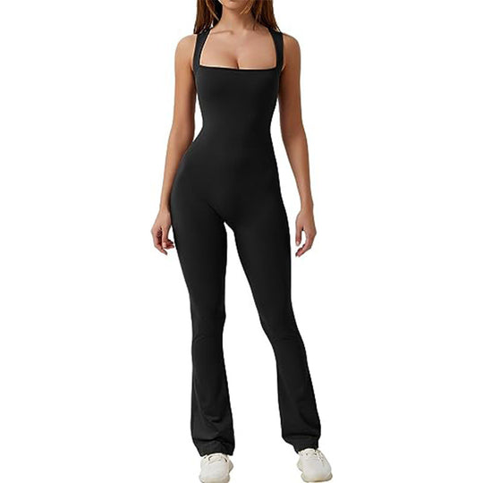 Damen Fitness-Jumpsuit mit figurbetontem Schnitt EB