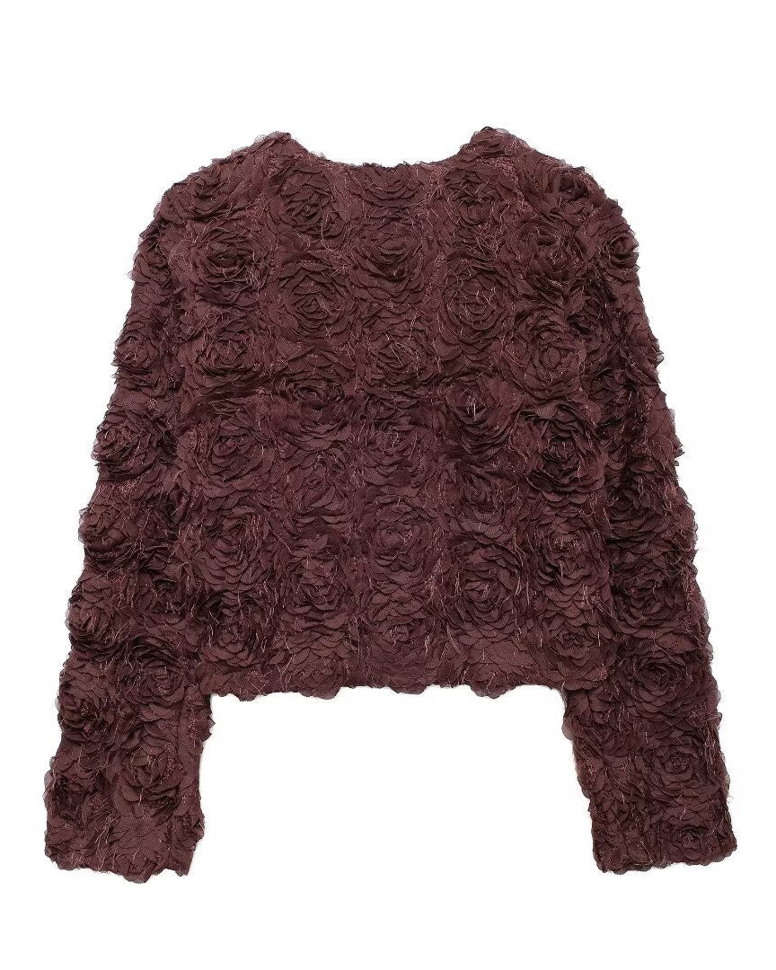 EB | Garten Rundhals Blüten Kurzjacke