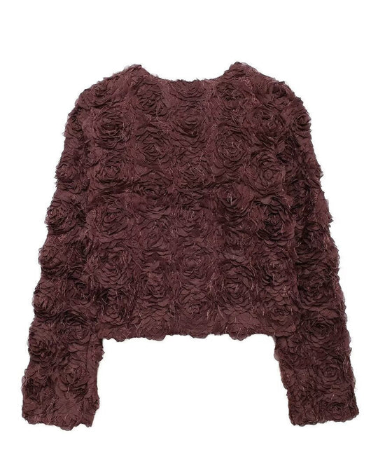 EB | Garten Rundhals Blüten Kurzjacke