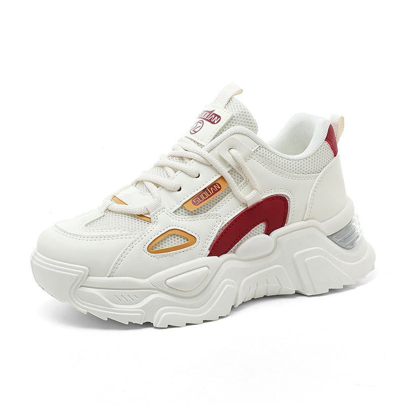 Damen Sportliche Chunky Sneaker mit atmungsaktiver Mesh-Oberfläche und dämpfendem Profil EB
