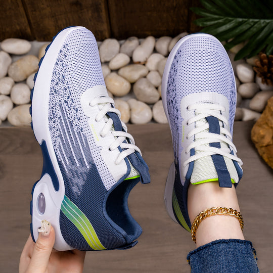 Damen Ultraleichte und atmungsaktive Laufsneaker mit stoßdämpfender Sohle EB