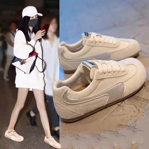 Damen Sportliche Sneakers mit weichem Obermaterial und atmungsaktiver Struktur EB