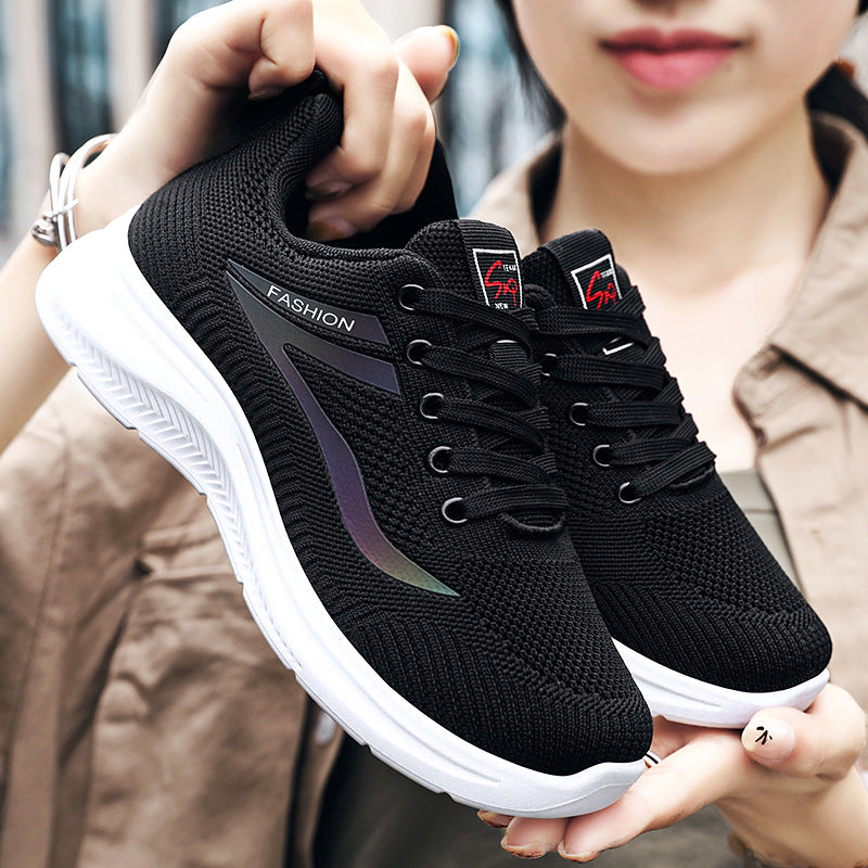 Damen Atmungsaktive Freizeitsneaker mit Unterstützung für den Knöchel EB
