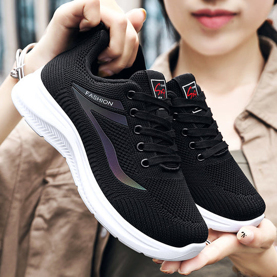 Damen Atmungsaktive Freizeitsneaker mit Unterstützung für den Knöchel EB