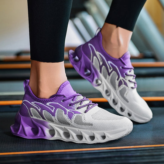 Damen Sportliche Sneakers mit innovative Dämpfungstechnologie und rutschfester Laufsohle EB