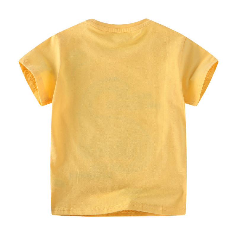 Jungen T-Shirt mit kreativen Dinosaurier-Applikationen EB