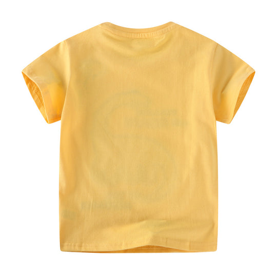 Jungen T-Shirt mit kreativen Dinosaurier-Applikationen EB