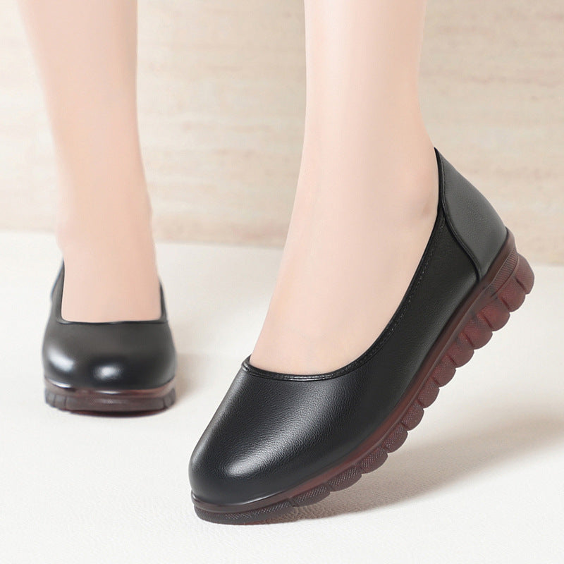 Damen Komfortable Slip-On Ballerinas mit rutschfester Sohle und ergonomischem Fußbett EB