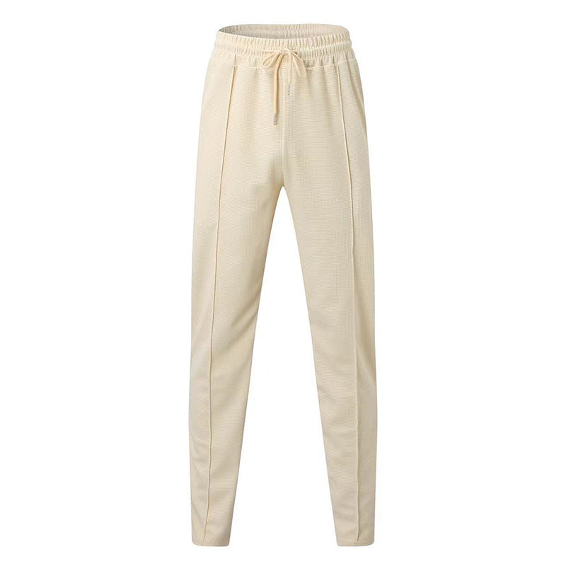 Damen elastische Freizeithose mit moderner Waffle-Textur EB